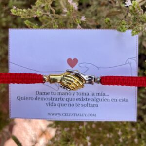 Pulseras para compartir manos entrelazadas