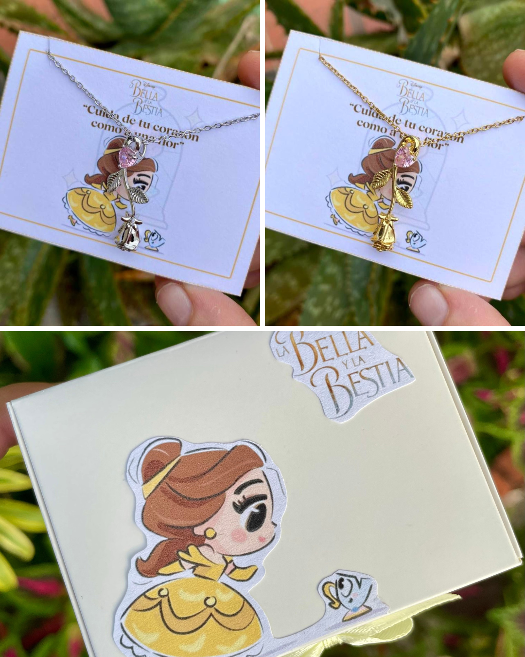 Collar la bella y la bestia