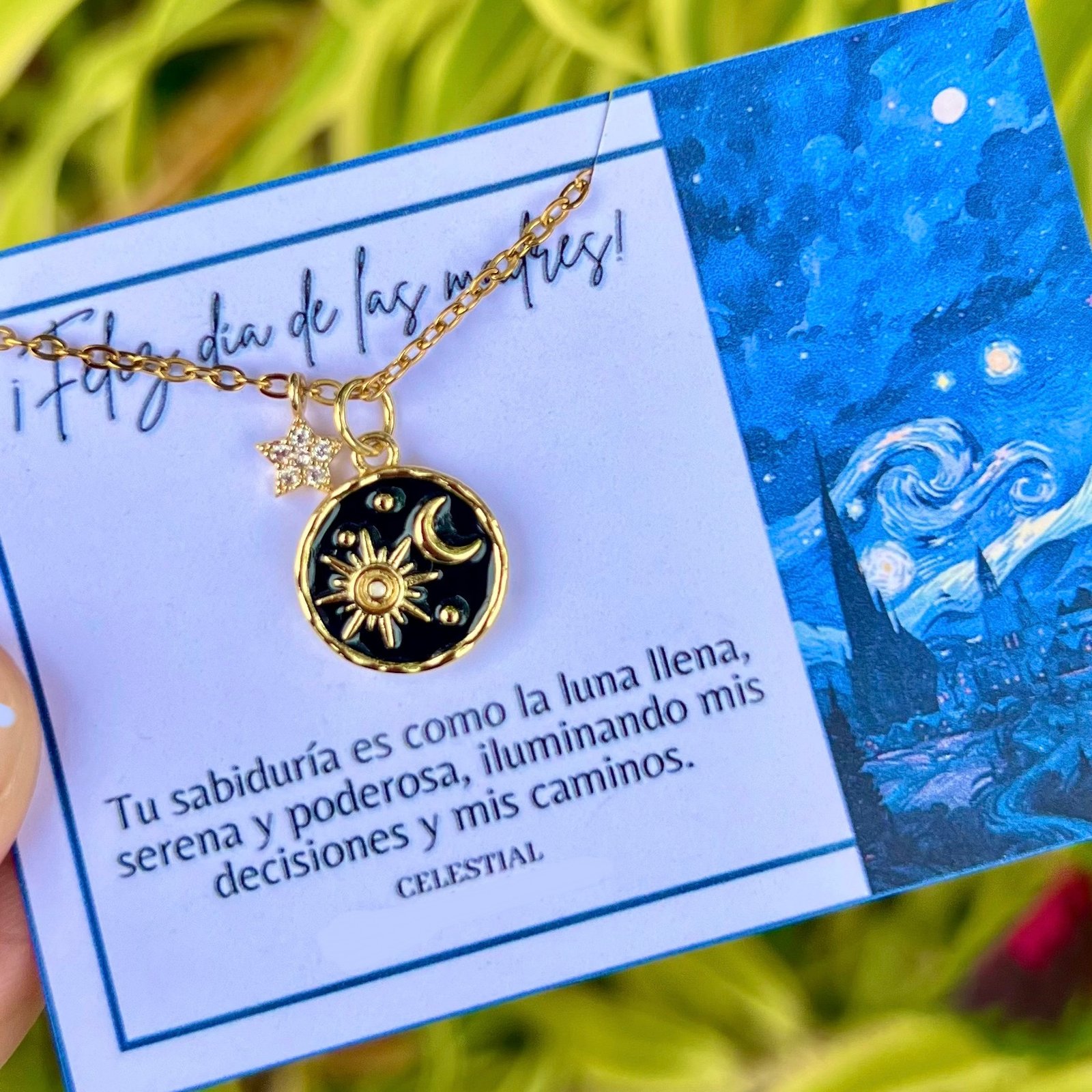 Collar de Acero Chapado en oro real 18k para el día de la madre (4 modelos) - Imagen 5