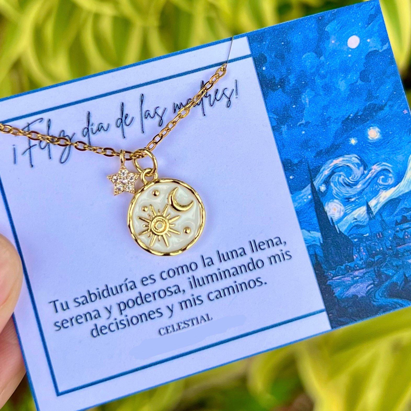 Collar de Acero Chapado en oro real 18k para el día de la madre (4 modelos) - Imagen 4