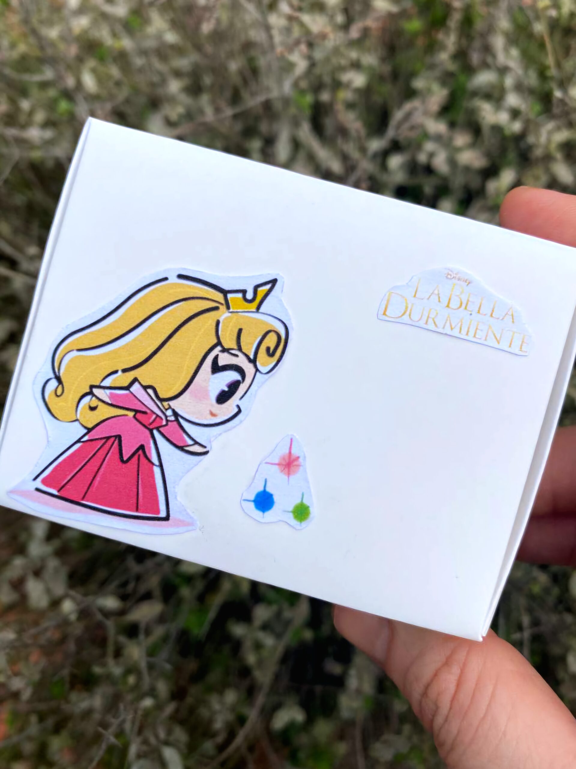 Collar de acero Princesa Aurora Bella durmiente enchapado en oro real 18k (2 modelos) - Imagen 5