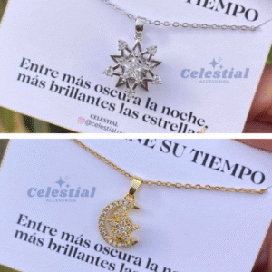 Collar de acero con motivos de estrellas  (2 modelos)